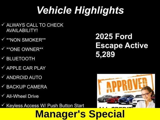 Ford Escape Active AWD 2025 Ford Escape Active AWD 2025