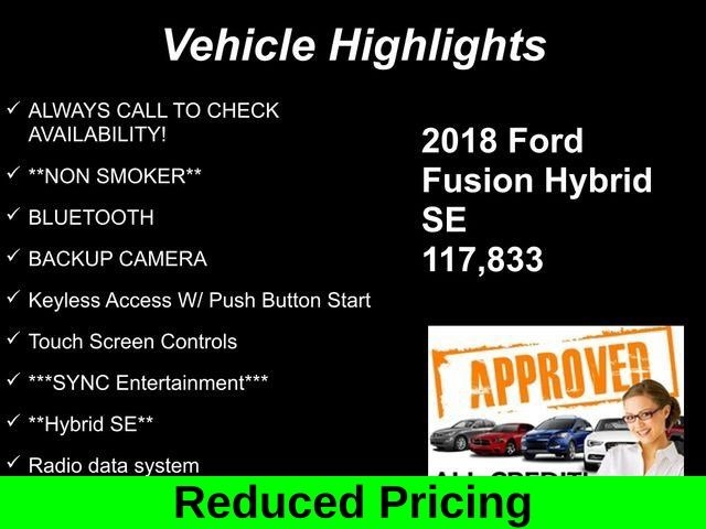 Ford Fusion Hybrid SE 2018