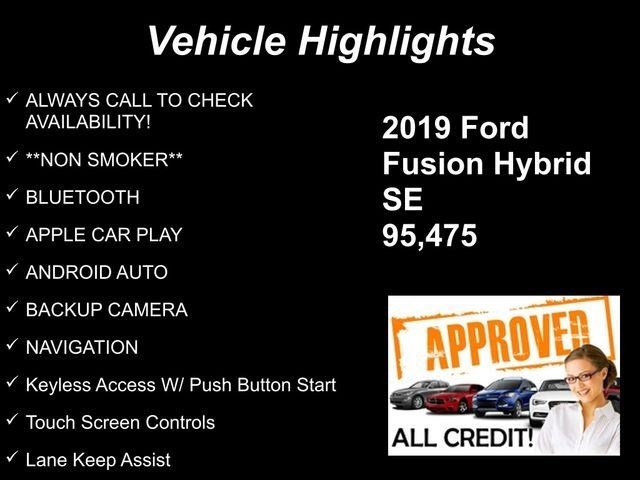 Ford Fusion Hybrid SE 2019