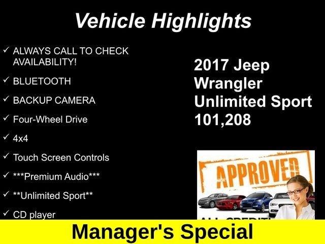 Jeep Wrangler Unlimited Sport 4WD 2017