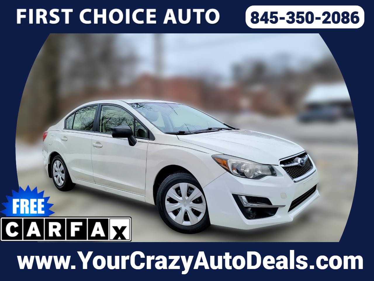 2016 Subaru Impreza 2.0i PZEV 5M 4-Door