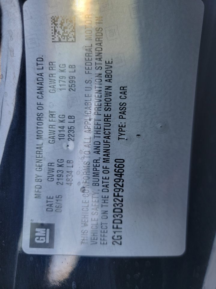 Chevrolet Camaro 1LT Convertible 2015