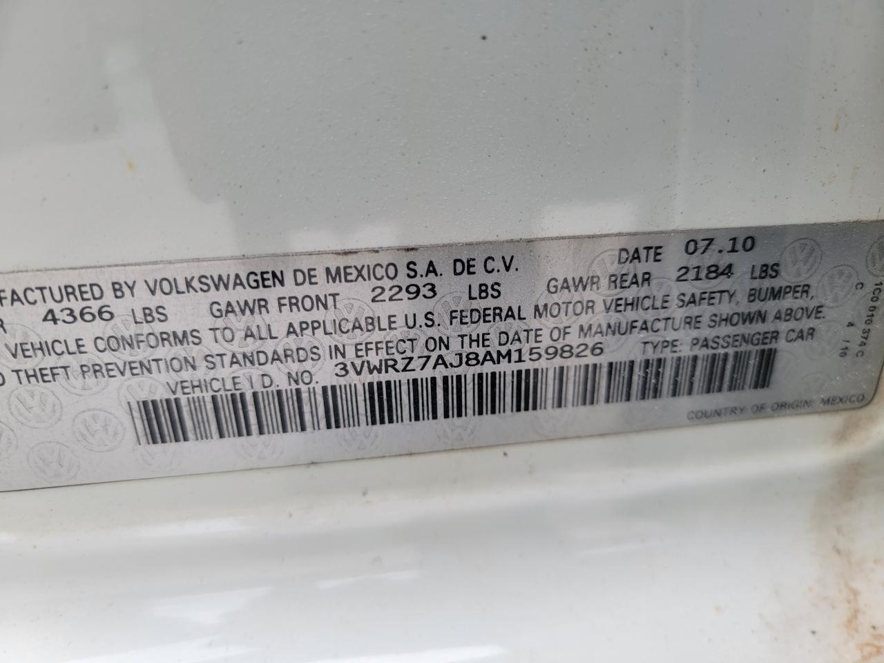 Volkswagen Jetta SEL PZEV 2010