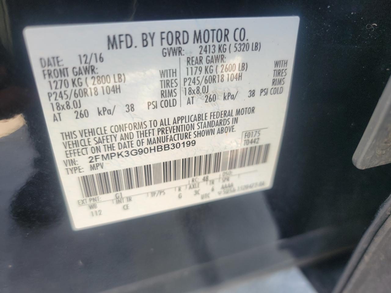 Ford Edge SE FWD 2017