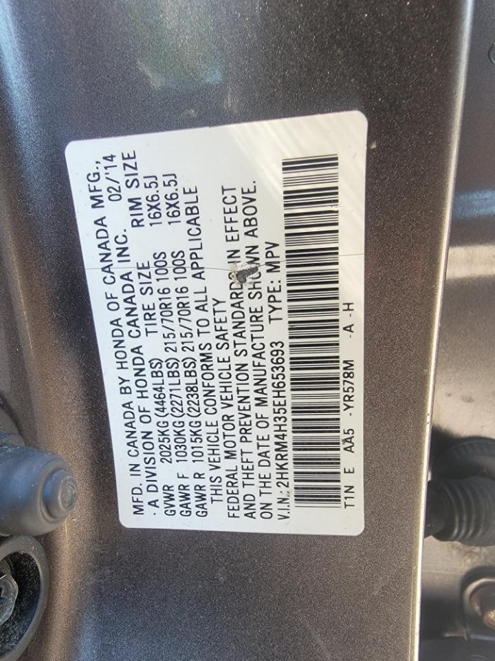 Honda CR-V LX 4WD 5-Speed AT 2014