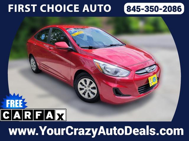 Red 2017 Hyundai Accent SE Sedan FWD Sedan Front-Wheel Drive Automatic