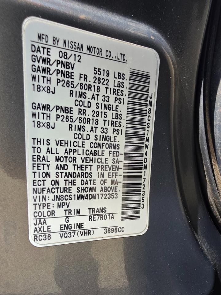Infiniti FX FX37 AWD 2013