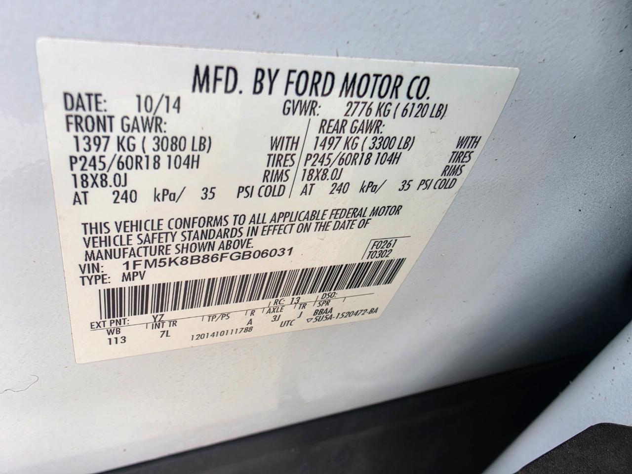 Ford Explorer Base 4WD 2015