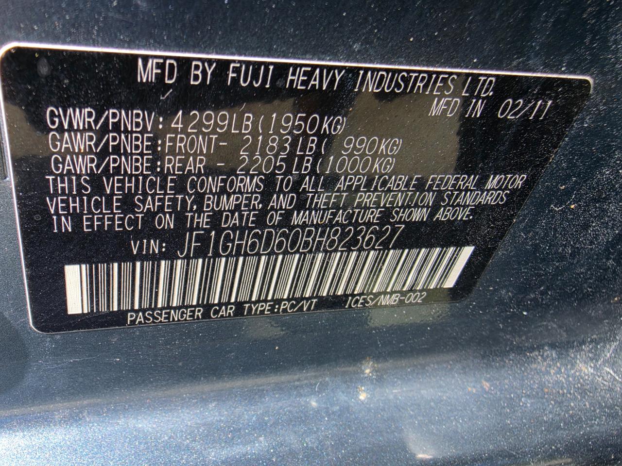 Subaru Impreza Outback Sport 2011