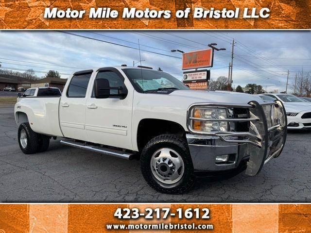White 2012 Chevrolet Silverado 3500HD LTZ Crew Cab 4WD Pickup Truck Four-Wheel Drive 6-Speed Automatic