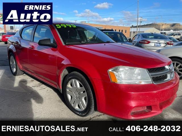 Red 2014 Dodge Avenger SE FWD Sedan Front-Wheel Drive Automatic