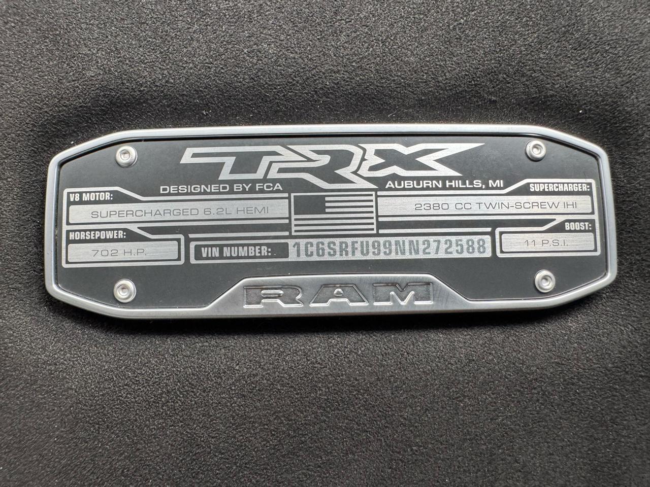 RAM 1500 TRX 4x4 Crew Cab 5'7" Box 2022