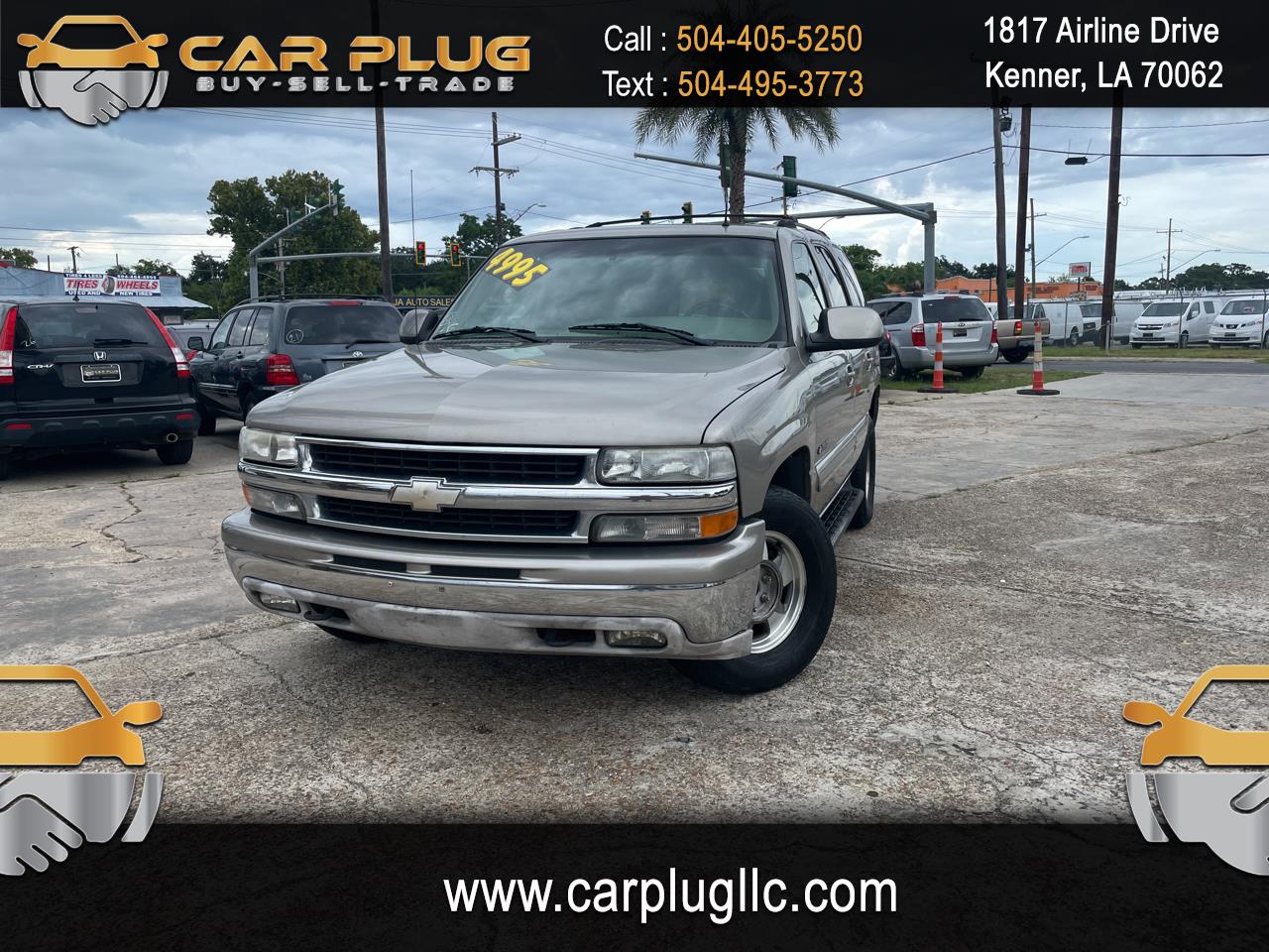 Used 2002 Chevrolet Tahoe 2WD for Sale in Kenner LA 70062 Car Plug LLC