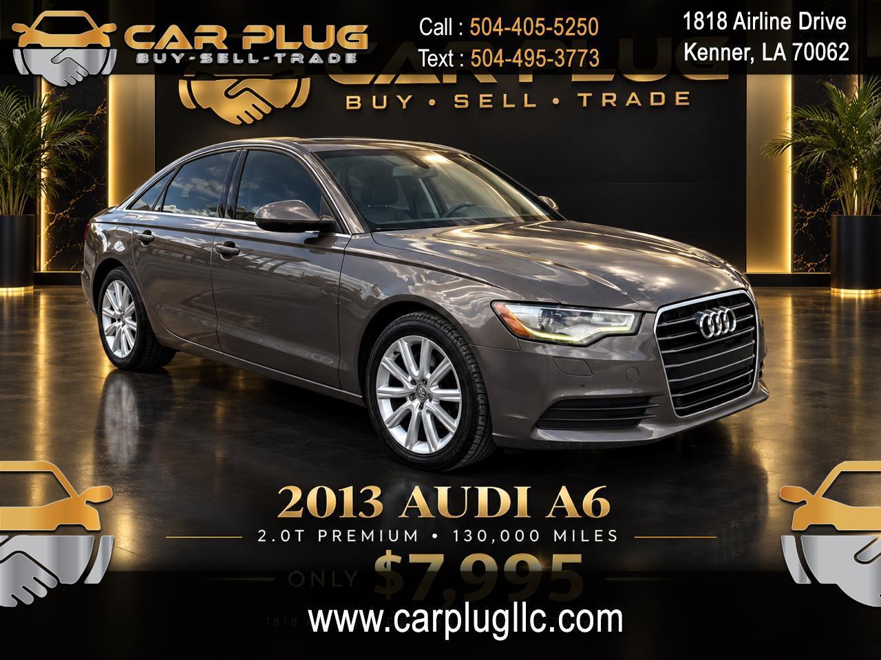 2013 Audi A6 2.0T Premium Sedan FrontTrak Multitronic