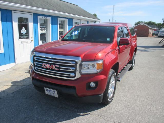 Red (Maroon) 2016 GMC Canyon SLE Crew Cab Pickup Truck 4X2 Automatic