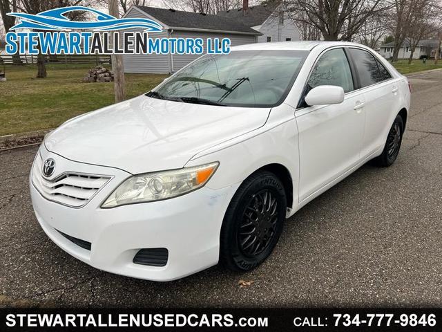 White 2011 Toyota Camry LE Sedan Front-Wheel Drive Automatic