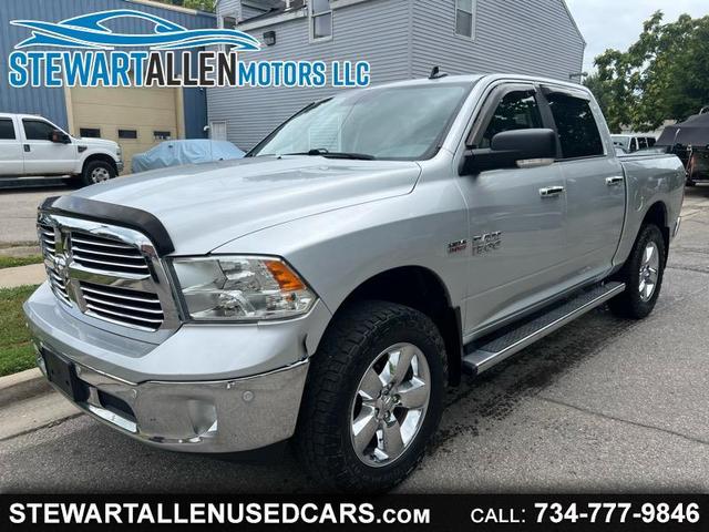 Silver 2017 RAM 1500 Pickup Truck Four-Wheel Drive