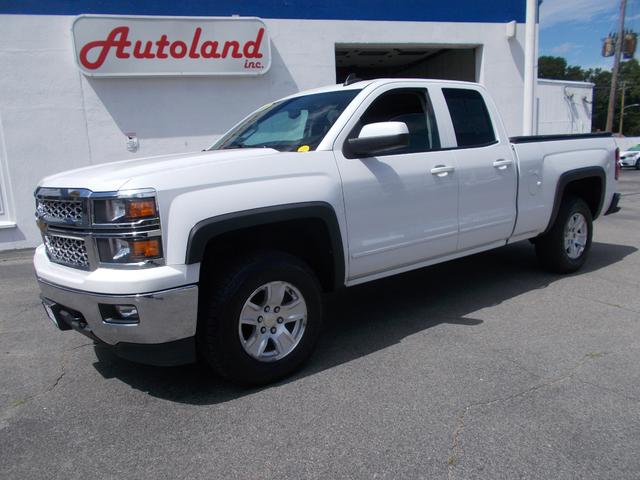White 2015 Chevrolet Silverado 1500 LT Double Cab 4WD Pickup Truck Four-Wheel Drive Automatic