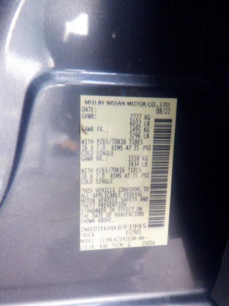 Nissan Frontier S Crew Cab 4WD 2022