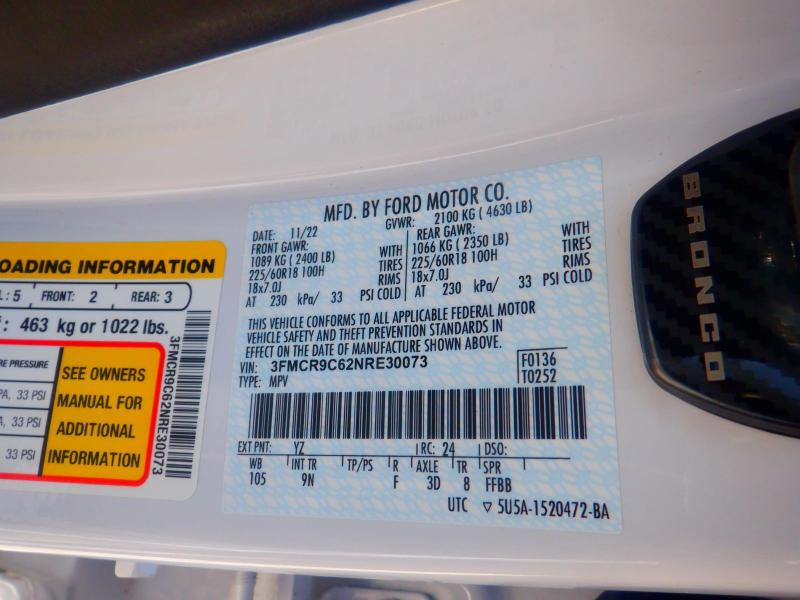 Ford Bronco Sport Outer Banks 2022