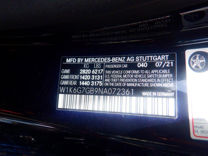 Mercedes-Benz S-Class S580 4MATIC 2022