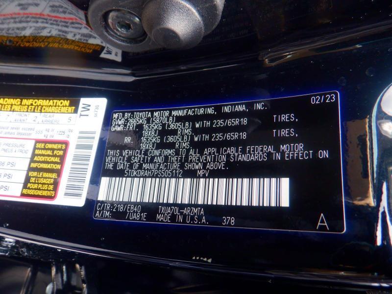 Toyota Highlander XLE 2023