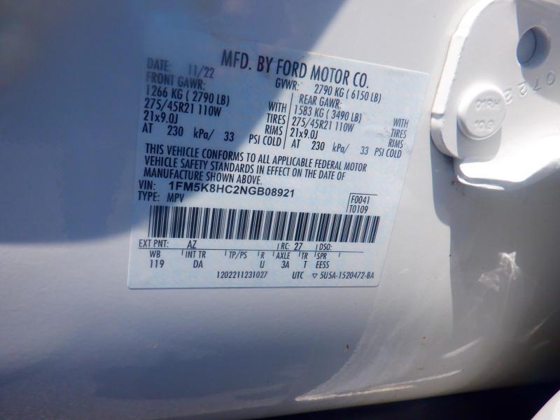 Ford Explorer Platinum 2022