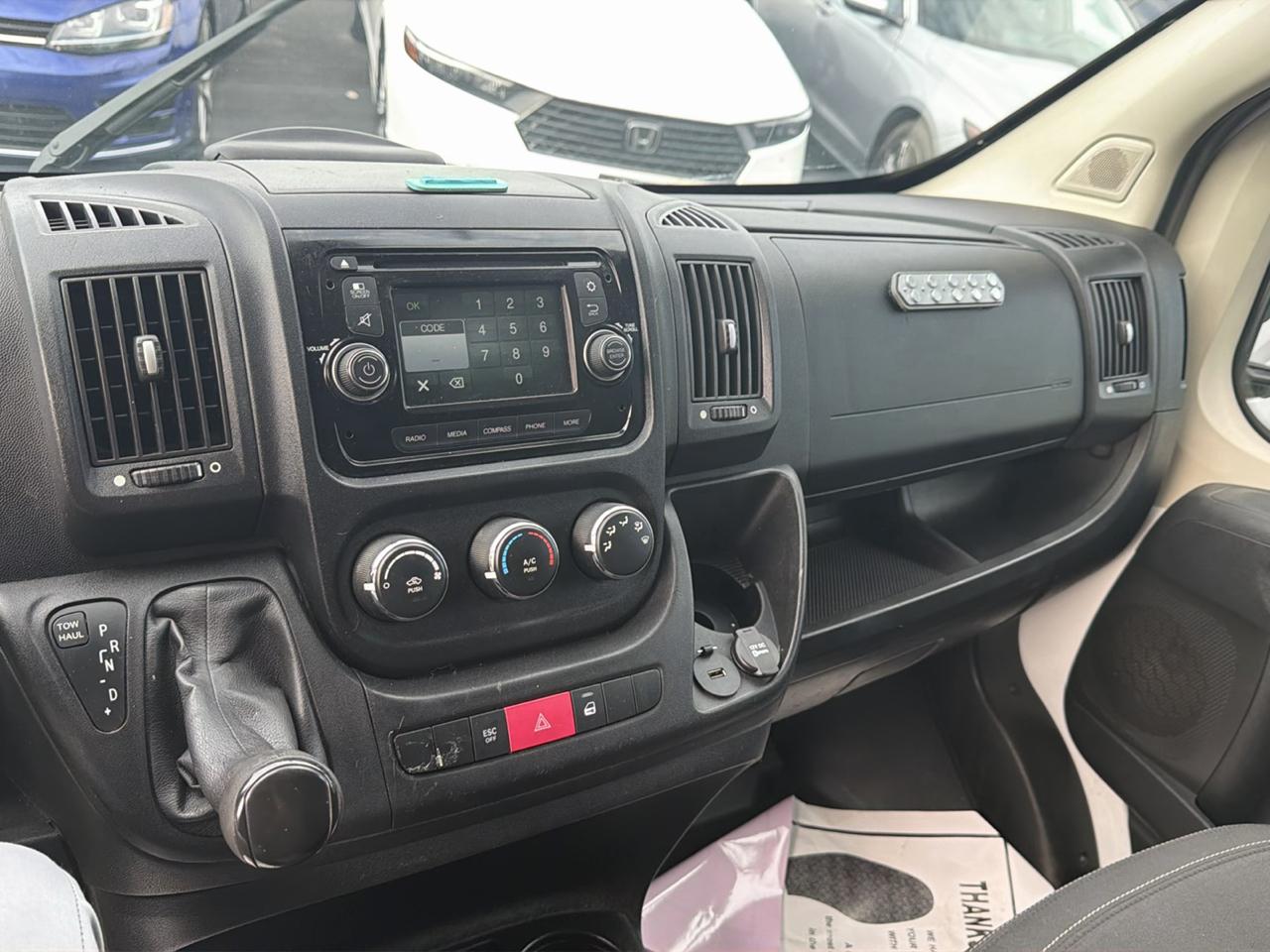 RAM ProMaster Cargo Van 1500 Low Roof 136" WB 2016