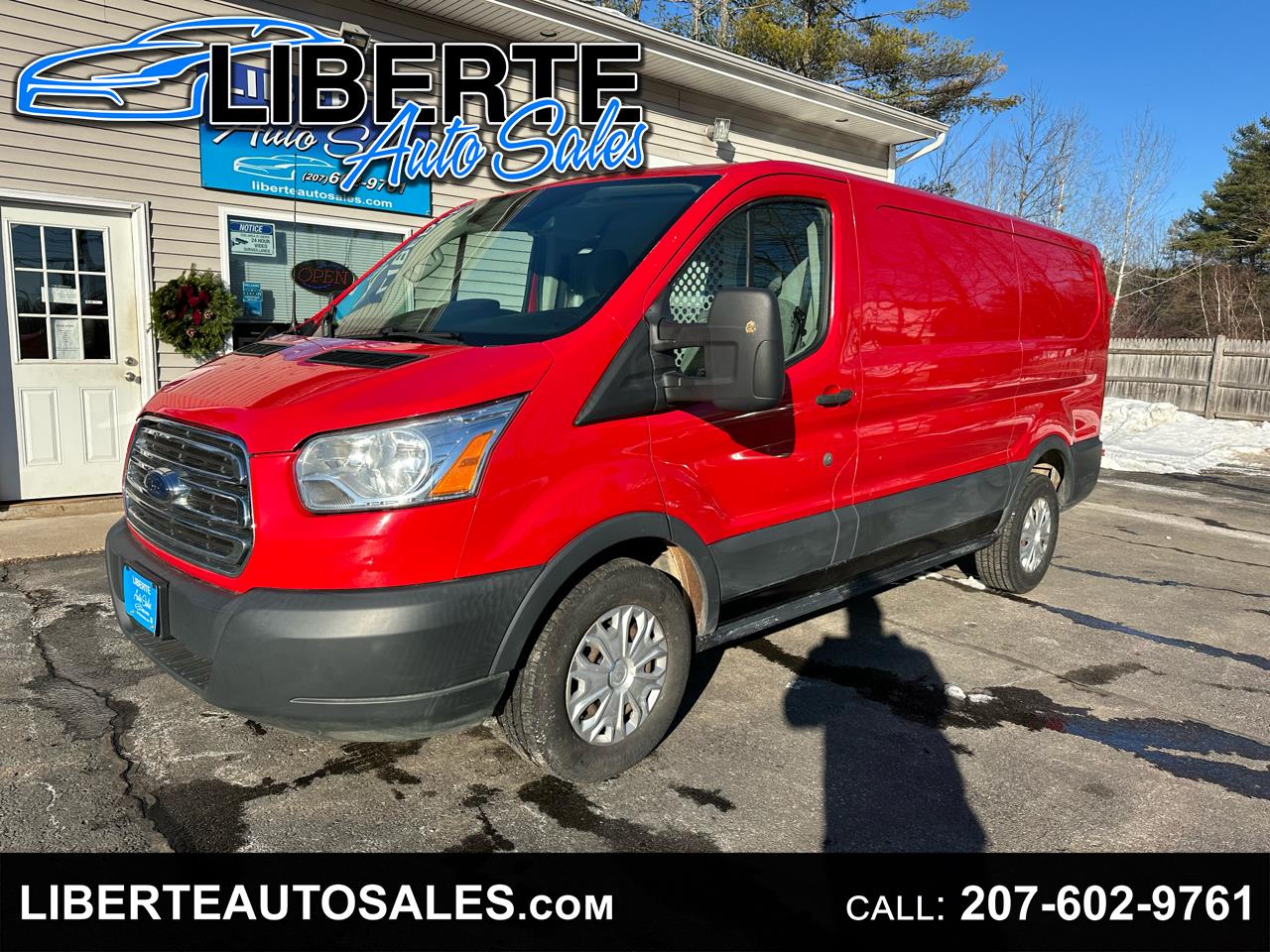 2016 Ford Transit Cargo Van T-150 130" Low Rf 8600 GVWR Swing-Out RH Dr