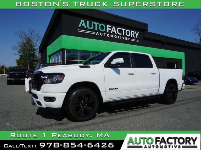 White 2020 RAM 1500 Big Horn Crew Cab 4WD Pickup Truck Four-Wheel Drive Automatic