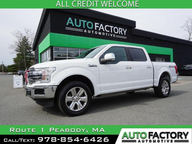 White 2020 Ford F-150 Lariat SuperCrew 4WD Pickup Truck Four-Wheel Drive Automatic