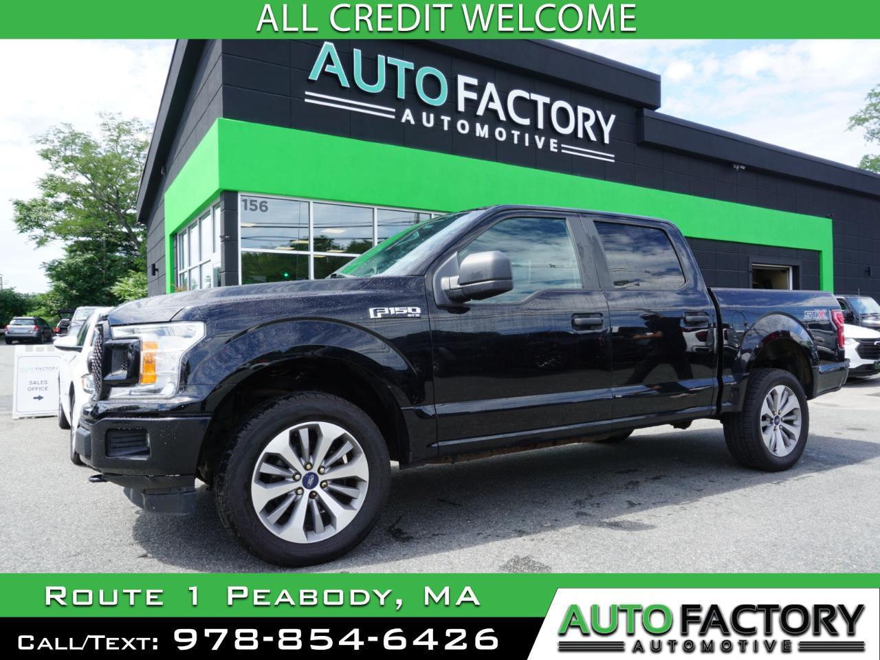 Black 2018 Ford F-150 Pickup Truck Four-Wheel Drive Automatic