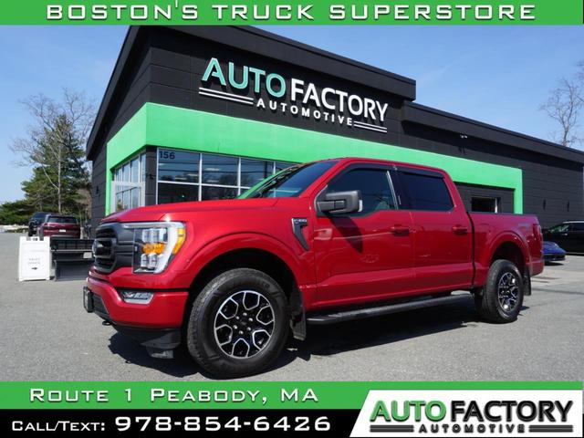 Red 2021 Ford F-150 XLT SuperCrew 4WD Pickup Truck Four-Wheel Drive Automatic