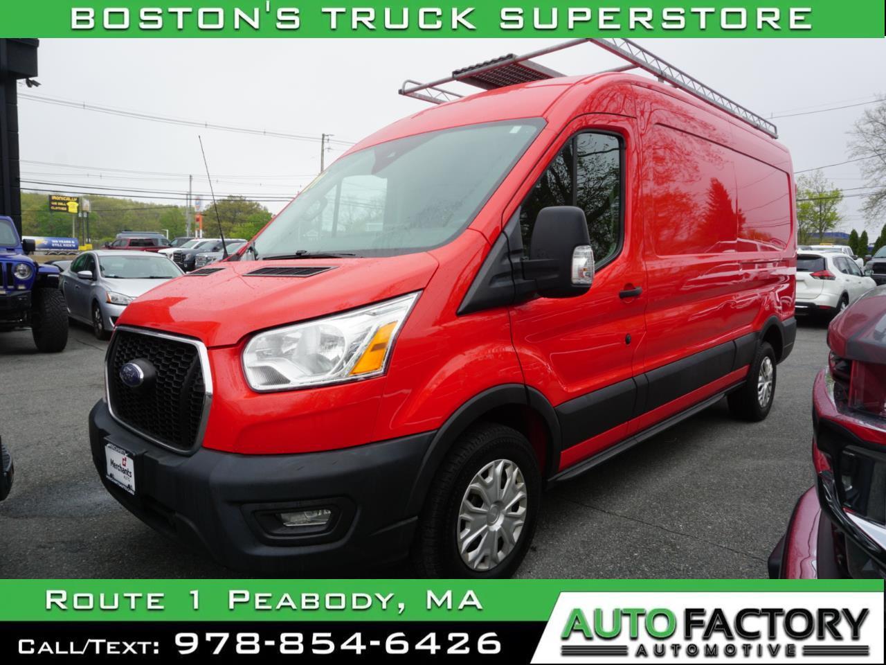 2021 Ford Transit Cargo Van T-250 130" Med Rf 9070 GVWR RWD