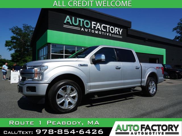 Silver 2019 Ford F-150 Pickup Truck Four-Wheel Drive Automatic
