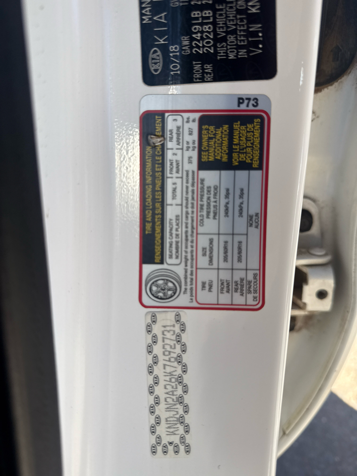 Kia Soul Base 6A 2019