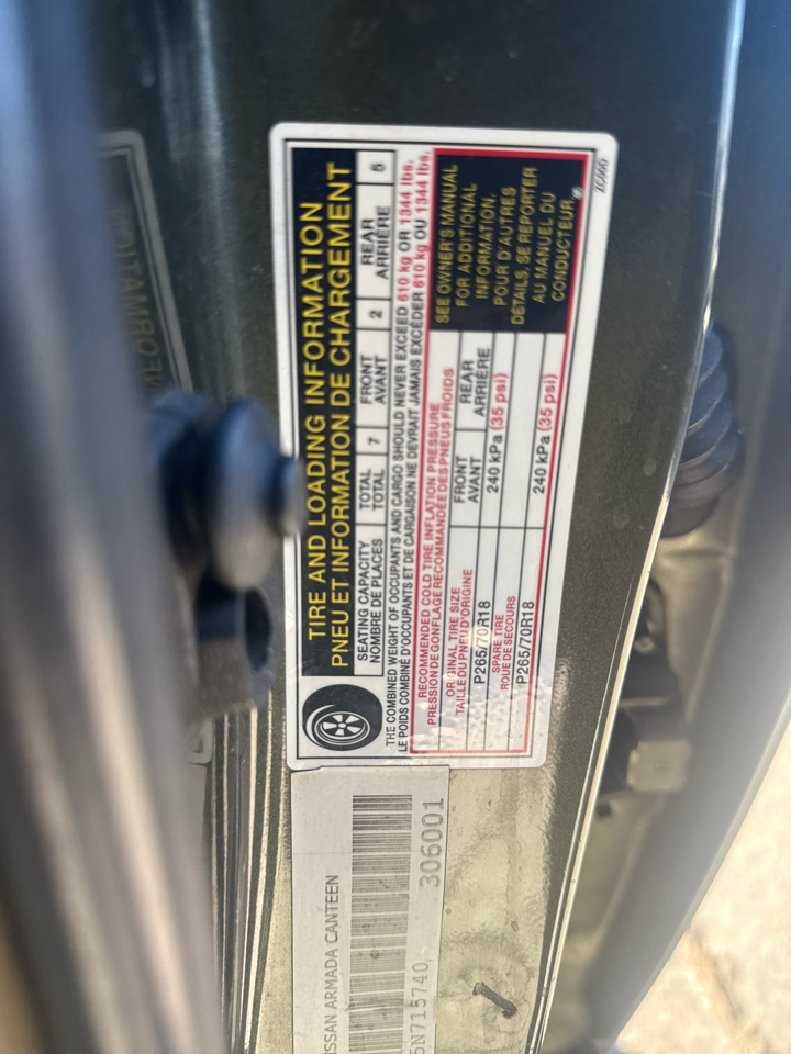 Nissan Armada SE 4WD 2005