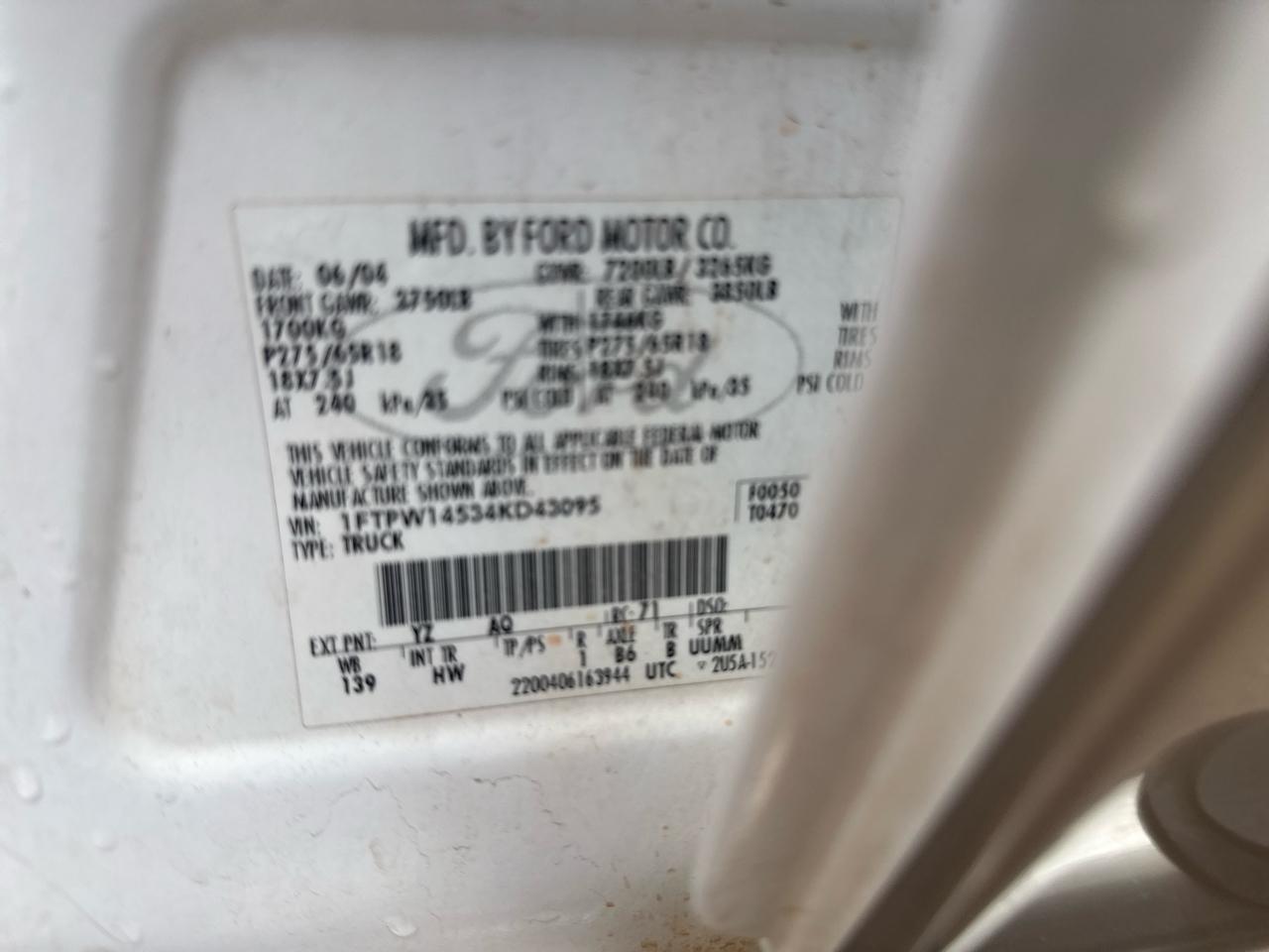 Ford F-150 Lariat SuperCrew 4WD 2004