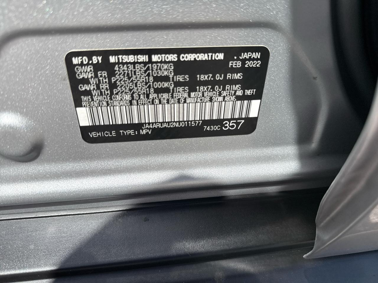 Mitsubishi Outlander Sport 2.0 ES 4WD 2022