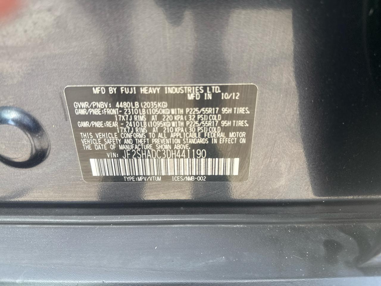 Subaru Forester 2.5X Premium 2013