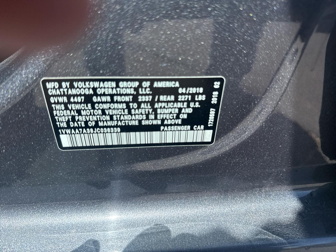 Volkswagen Passat S 2018