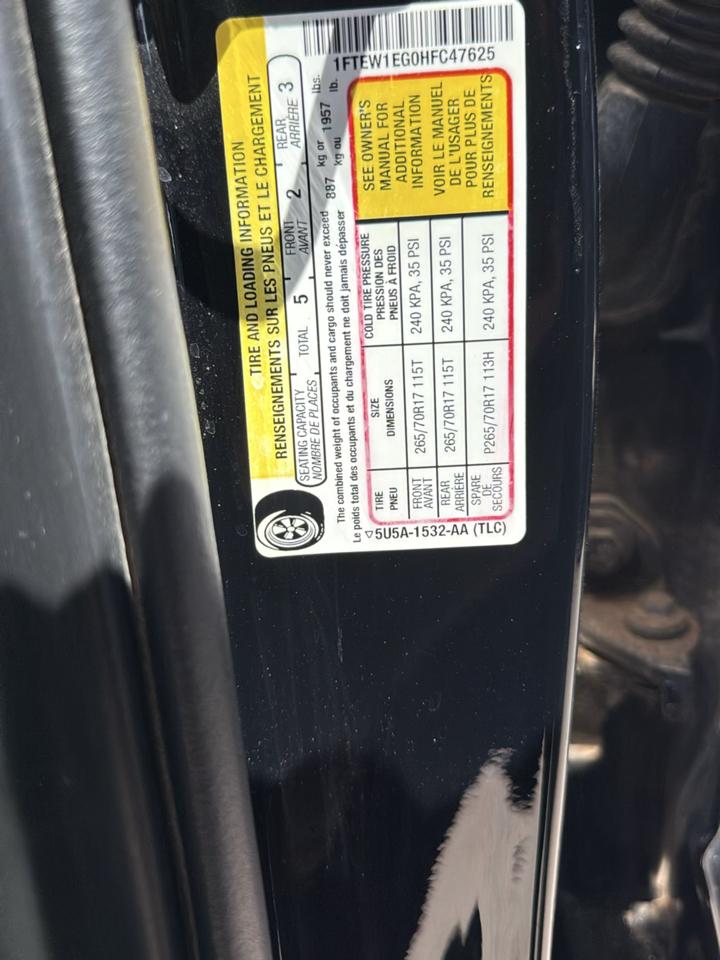 Ford F-150 4WD SuperCrew 145" XLT 2017