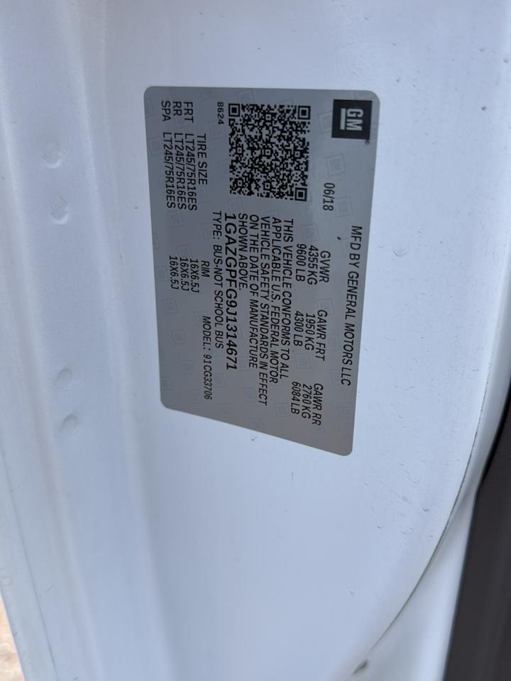 Chevrolet Express LT 3500 Extended 2018