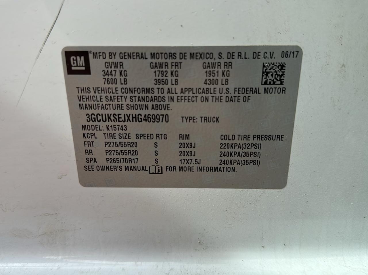 Chevrolet Silverado 1500 LTZ Crew Cab 4WD 2017