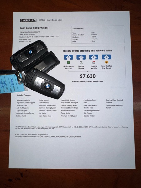 BMW 3-Series 330i Sedan 2006