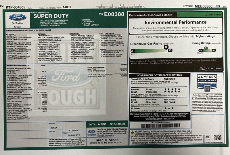 Ford F-250 SD Lariat Crew Cab 4WD 2021