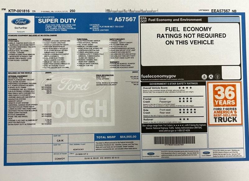 Ford F-250 SD King Ranch Crew Cab 4WD 2014