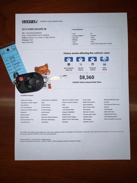 Ford Escape SE FWD 2015