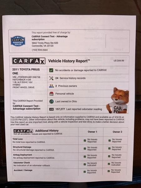 Toyota Prius Prius I 2011