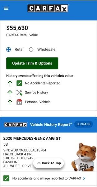 Mercedes-Benz AMG GT AMG GT 53 4-Door Coupe 2020